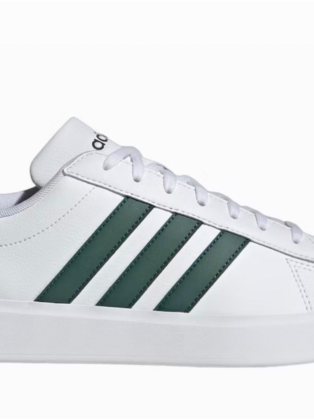 adidas Grand Court 2.0 K Kids Shoes White Green IG4830 US 12.5K New